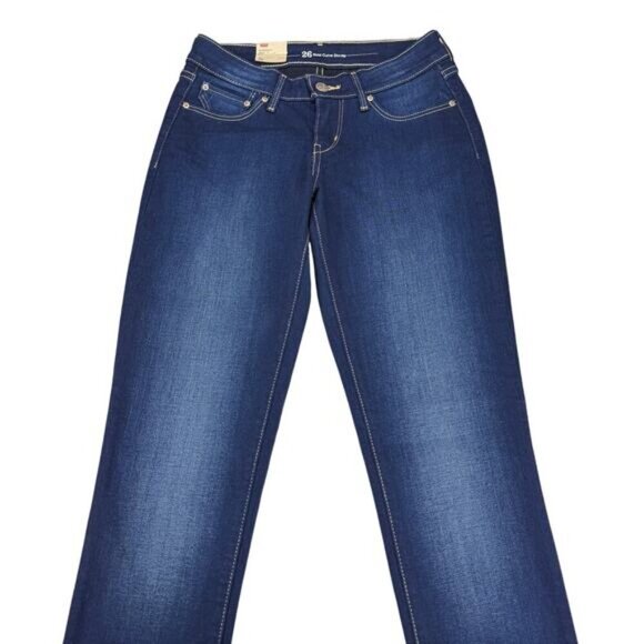 NWT LEVI'S Bold Curvy Skinny Jean Sz 26 x 32 Blue - Picture 4 of 9